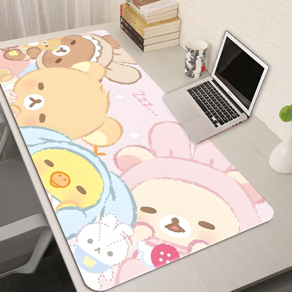 Laptop Accessories Pink - XXL Cartoon Pink Mouse Pad Anime