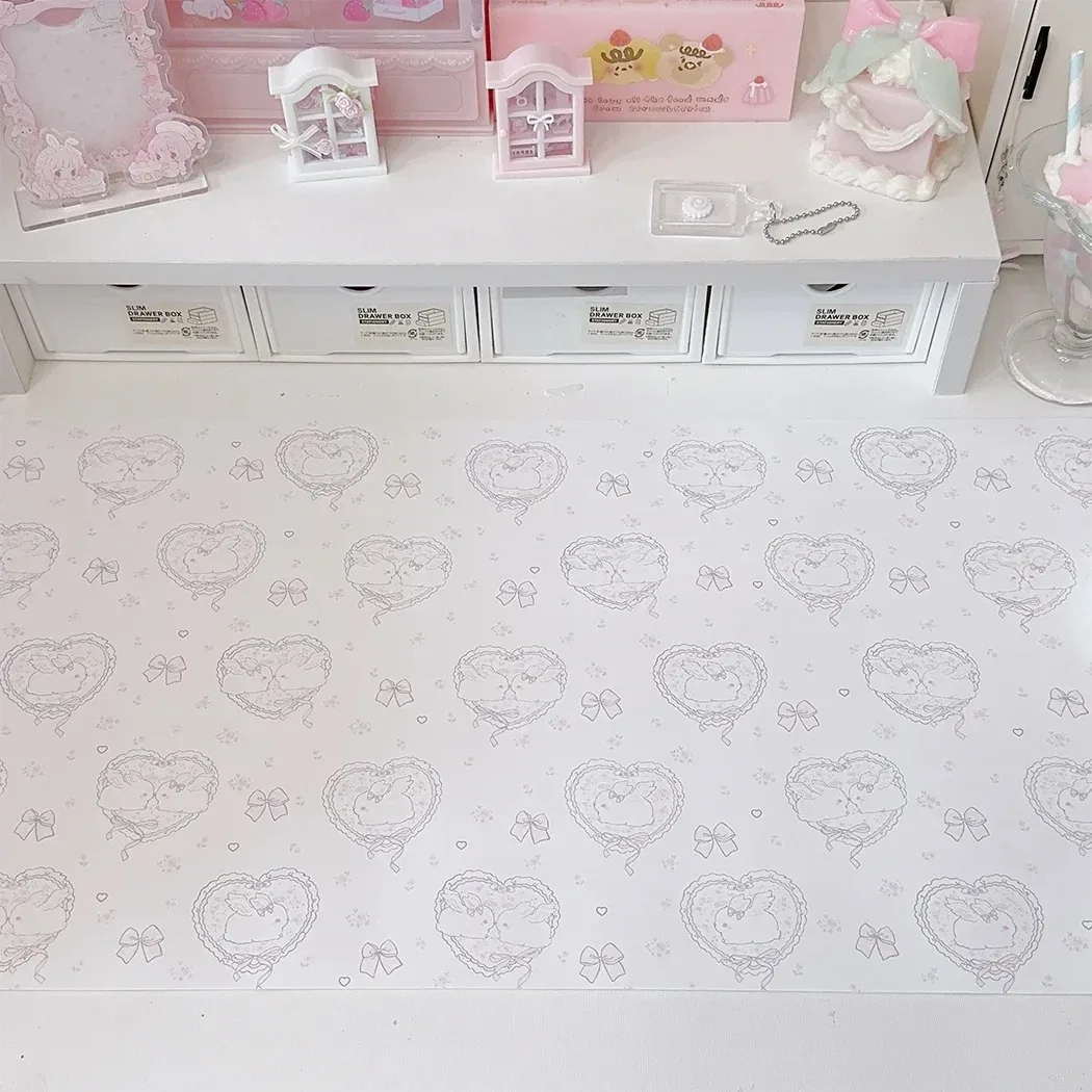 Laptop Accessories Pink - Kawaii Pink Rabbit Girl Heart Leather