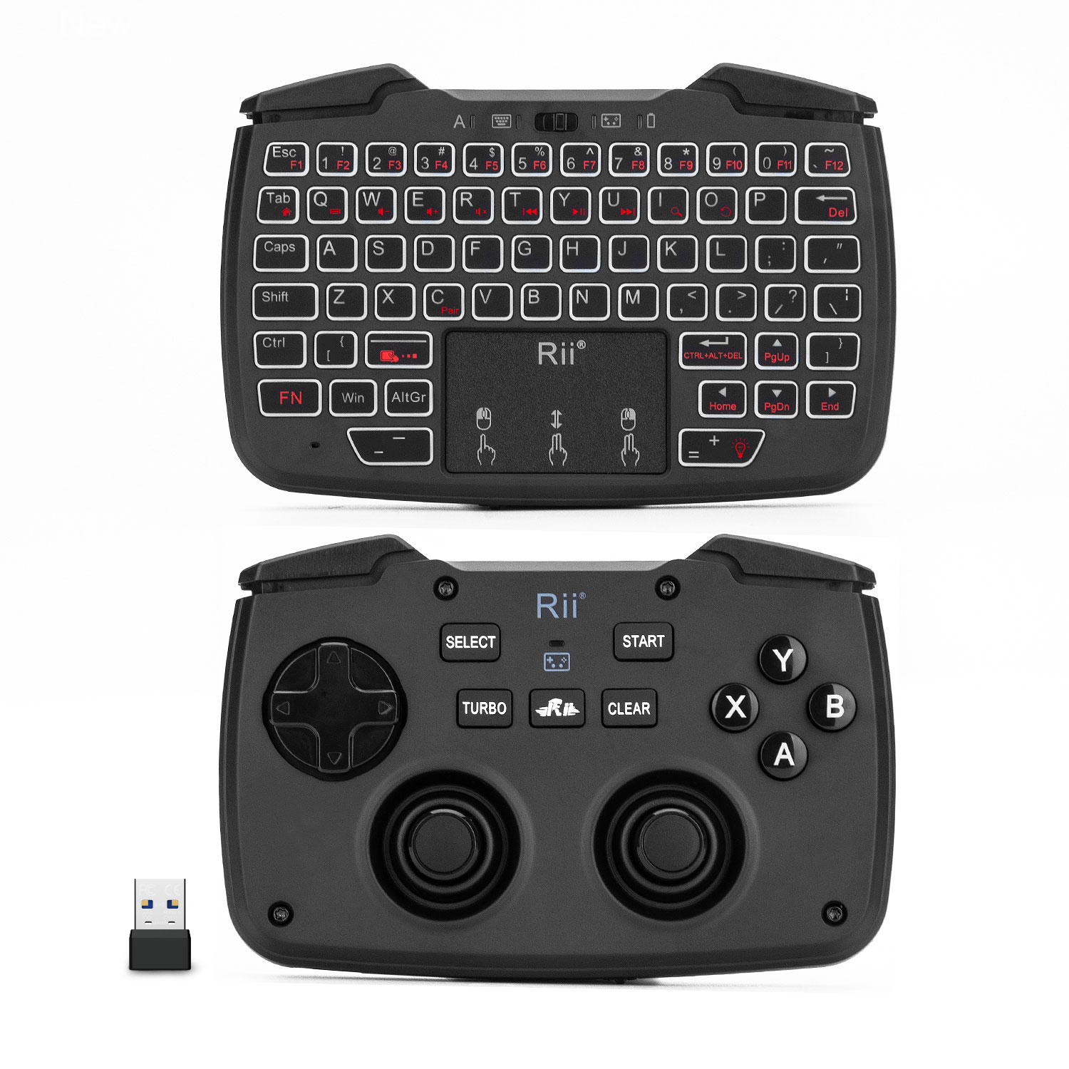 Laptop Accessories Combo - Rii RK707 2.4GHz Wireless Portable Game