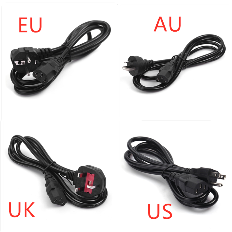 Laptop Accessories Uk - Durable 3-Prong 1.2m EU US AU