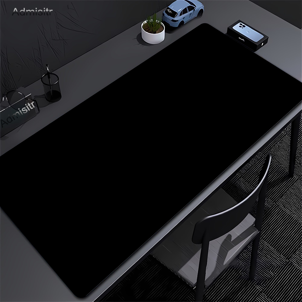 Laptop Accessories Productivity - Large Black Mouse Pad Solid Color