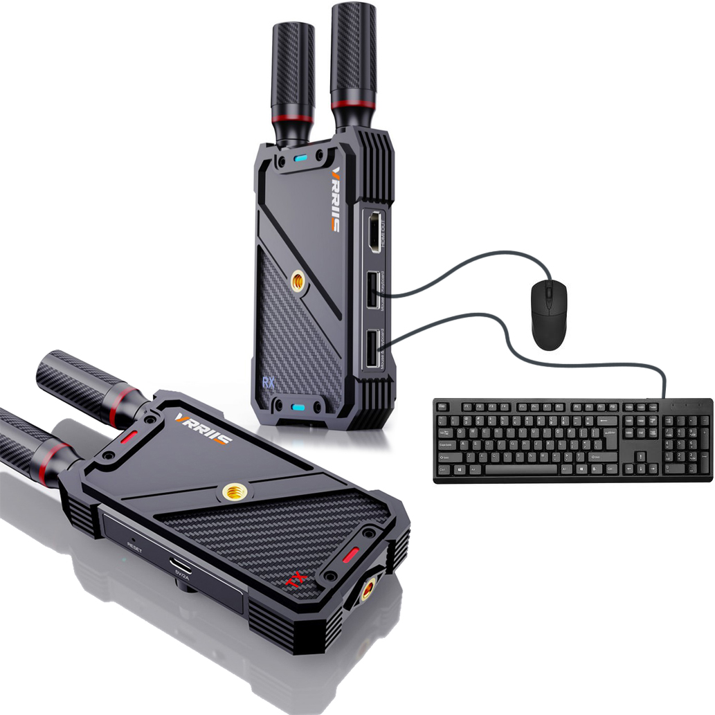 Laptop Accessories Computer - VRRIIS WL082K 400m Wireless HDMI KVM