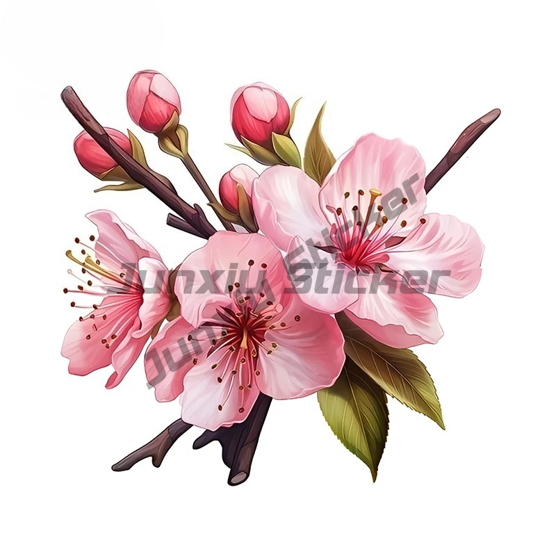 Pink Sakura Artstic Car Sticke - Laptop Accessories Pink recension och pris