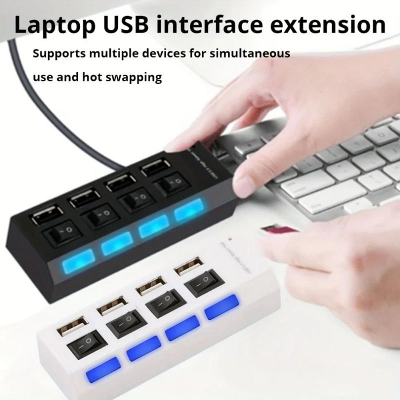 USB 2.0 Hub 4/7 Port Splitter  - Laptop Accessories Productivity recension och pris