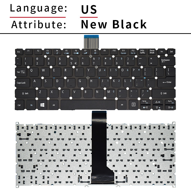 New US/English Laptop Keyboard - Laptop Accessories Acer recension och pris