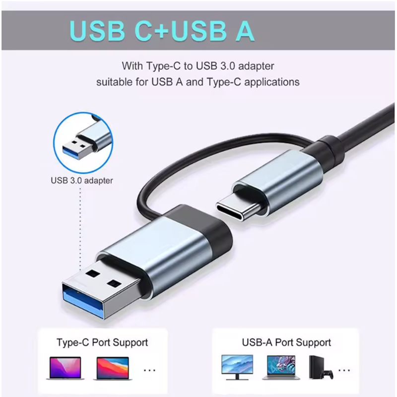5/7/8 Ports USB A C Hub Concen - Laptop Accessories And Gadgets recension och pris