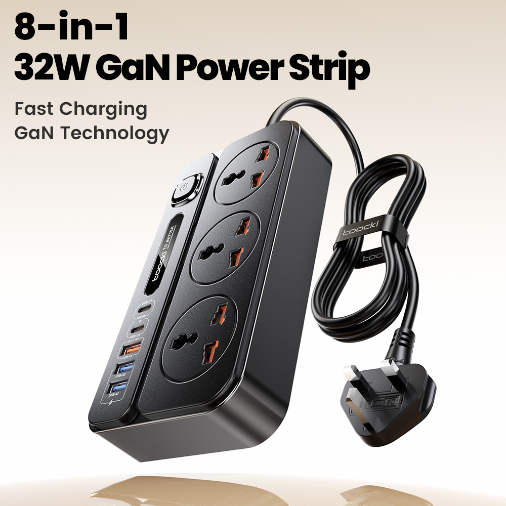 Toocki GaN Power Strip AC Outl - Laptop Accessories Uk recension och pris