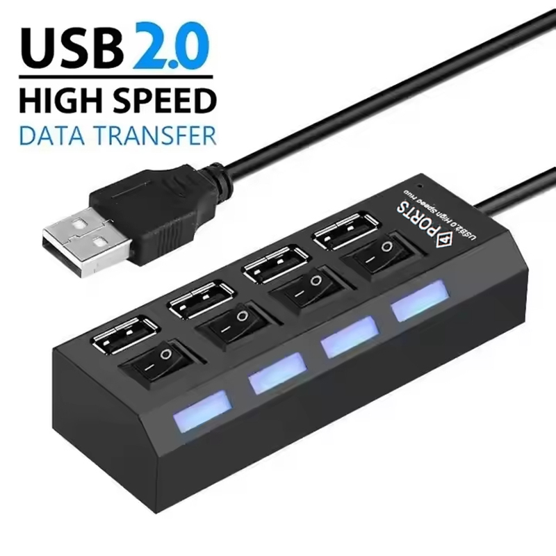 4-Ports USB 2.0 Hub Extension  - Laptop Accessories Computer recension och pris
