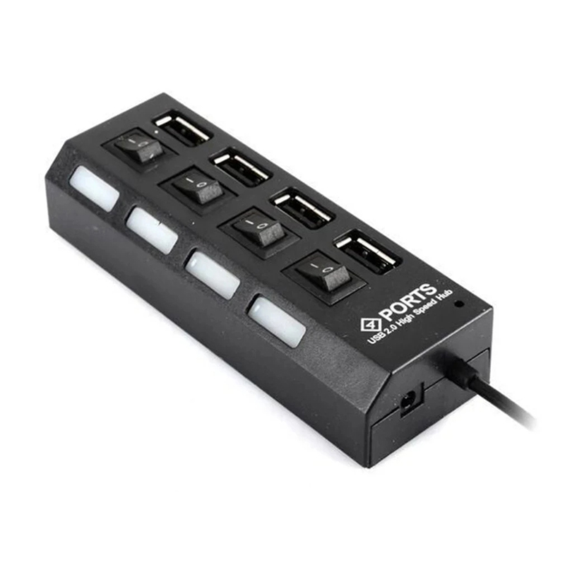 4-Ports USB 2.0 Hub Extension  - Laptop Accessories Computer recension och pris