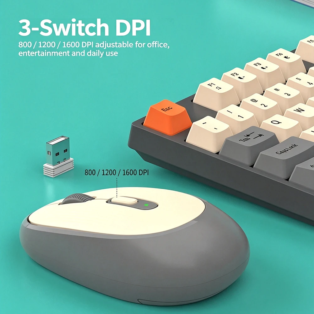 KEBIDUMEI 2.4G Wireless Keyboa - Laptop Accessories Combo recension och pris