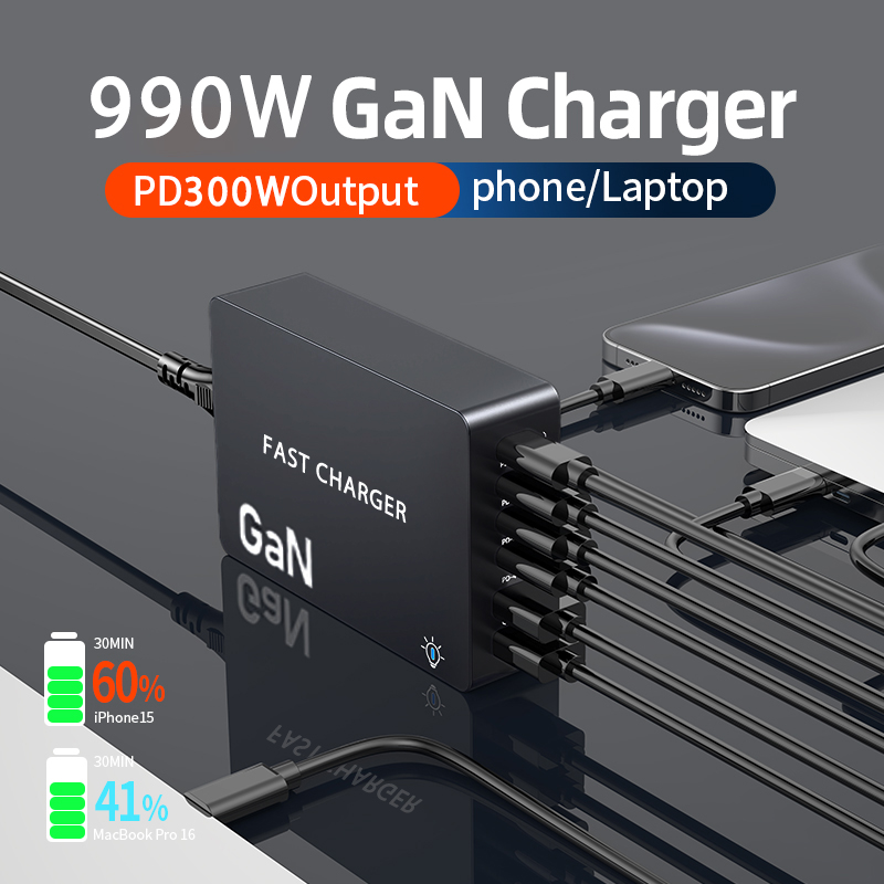 6-Ports PD USB GaN Fast Chargi - Laptop Accessories Uk recension och pris