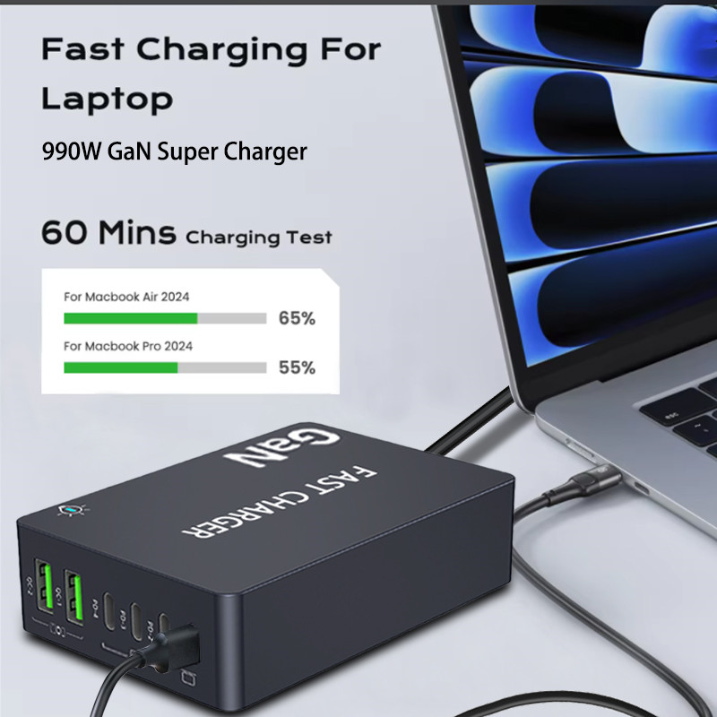 6-Ports PD USB GaN Fast Chargi - Laptop Accessories Uk recension och pris