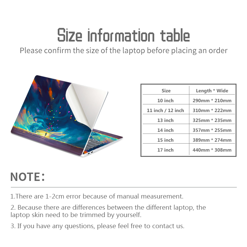 DIY Laptop Skins Stickers Note - Laptop Accessories Msi recension och pris