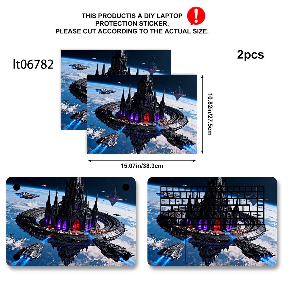 2PCS Futuristic City Laptop De - Laptop Accessories Msi recension och pris