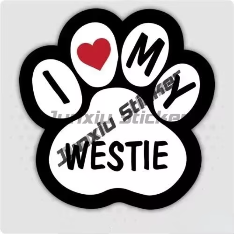 Westie Sticker I Love My Westi - Laptop Accessories Brand recension och pris