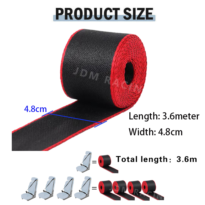 3.6meter Car Seat Belt Webbing - Laptop Accessories Gadgets recension och pris