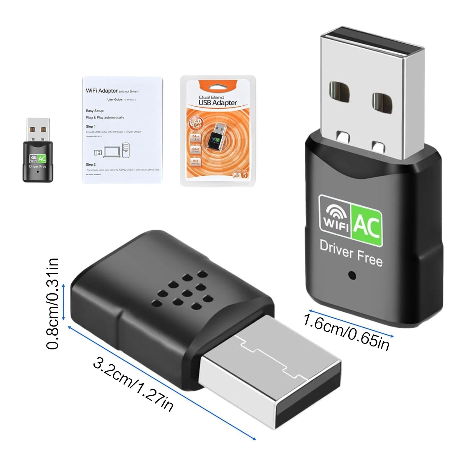 AC600 USB WiFi Adapter, Dual B - Laptop Accessories Computer recension och pris